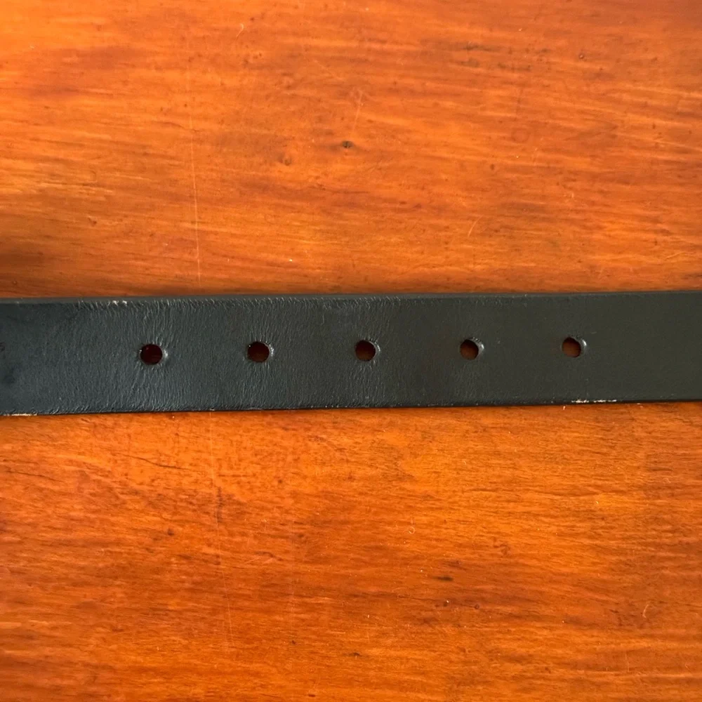 Fossil Black Belt with Tortoiseshell Gold-Tone Buckle Sz small